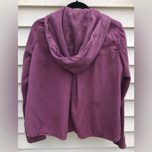 Free People Snap Down Cargo Jacket Removable Hood - Picture 2 of 7